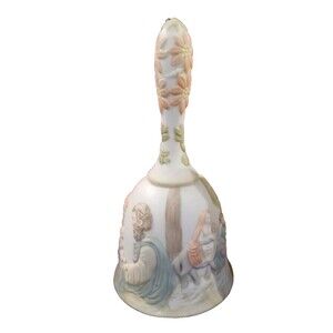Vintage Christmas 1982 Lefton China Christopher Collection Nativity Bell